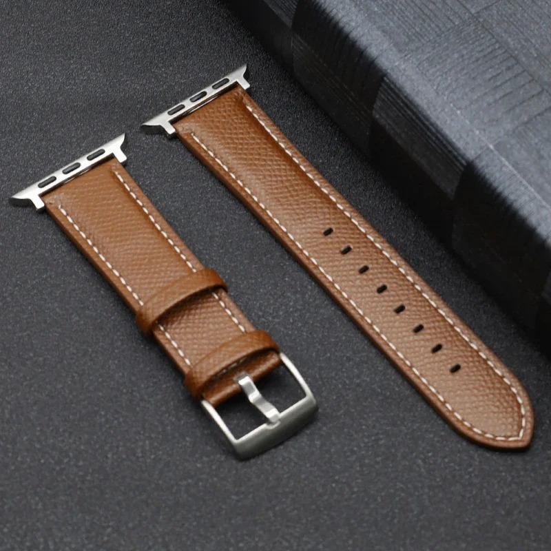 PU Leather band For Apple watch Ultra 49mm 44mm 40mm 46mm 42mm 41mm 45mm bracelet belt strap iWatch series 10 9 8 7 3 4 5 6 se 2